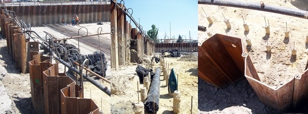 szádfalas munkagödör megtámasztás